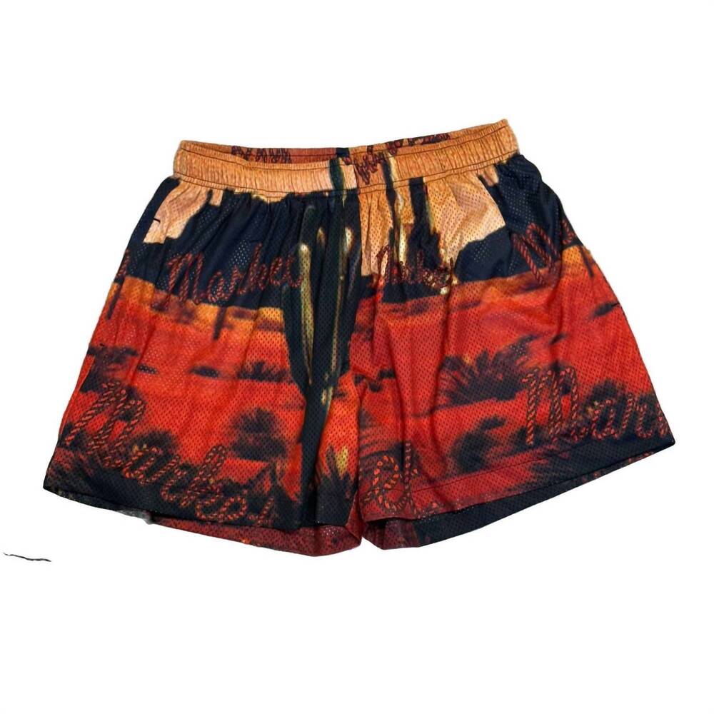 NEW MARKET men's desert league mesh shorts in orange